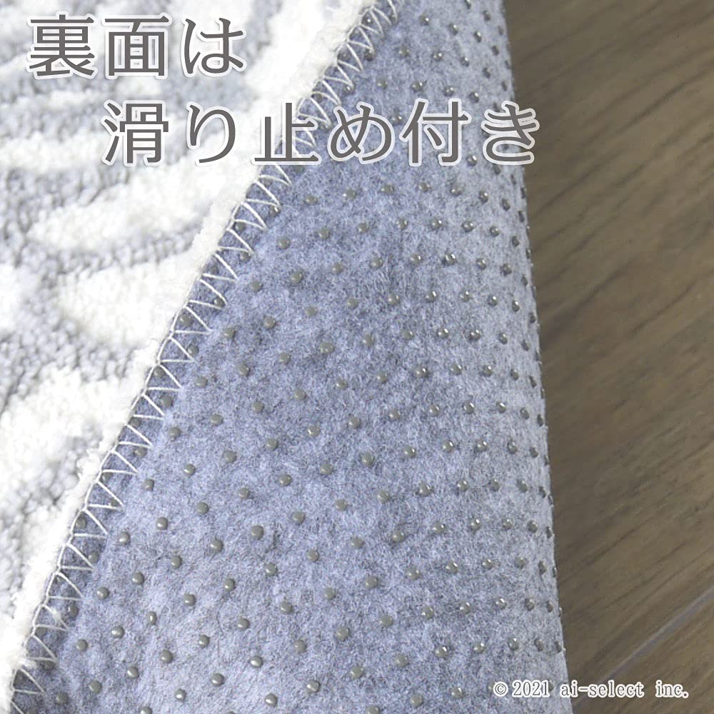 Amazon exclusive toilet mat set without lid cover and paper holder Clear rose Elegant rose pattern Rose Rose [White] "3-piece cover"