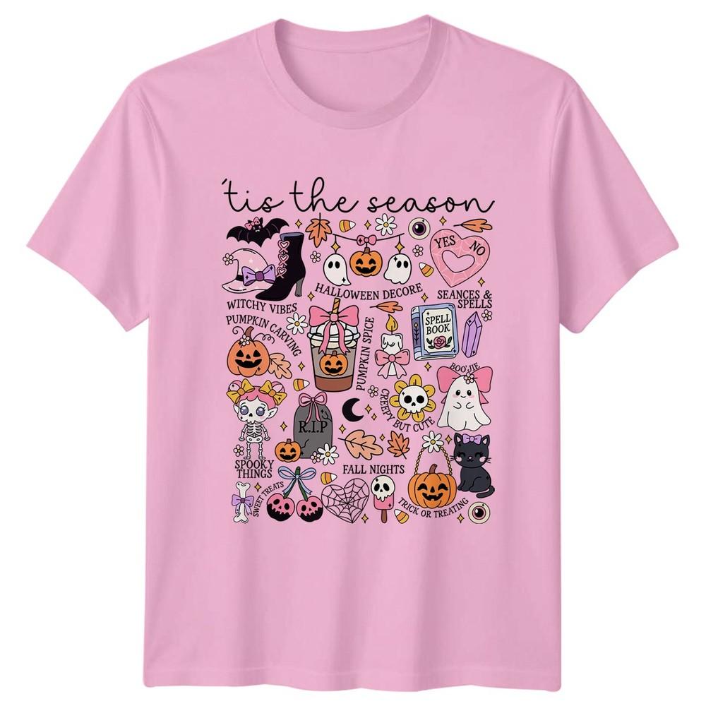 Tis The Season Halloween Decore Unisexs TShirt Coquette Halloween Gift For Her