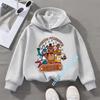 Five Nights At Freddy's Kids Boys' Sportswear Girls' Casual Top Cartoon Print Autumn/Winter Long-Sleeve Children's Hooded Shirt
