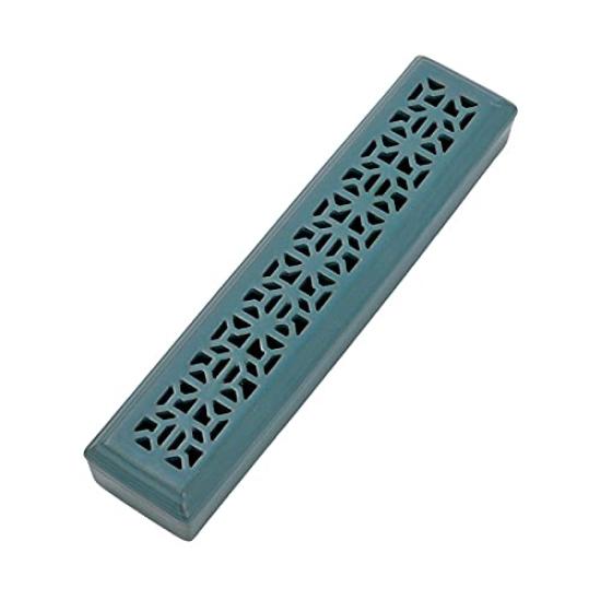 (pont du monde) Incense Stick Holder and Incense Burner Set for Aromatherapy, Zen Meditation, and Buddhist Altar Use (Young LeafGreen)