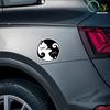 Cat Yin Yang Vinyl Decal Car Sticker Waterproof Car Decoration Body Bumper Rear Window Laptop Sticker