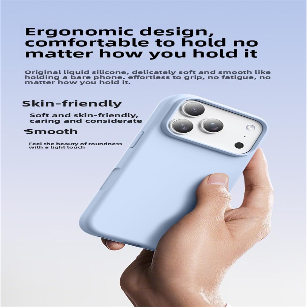 Liquid Silicone Magnetic Soft Case For iPhone 17 16 15 14 13 Pro Max For Magsafe Wireless Charging Shockproof Matte Cover