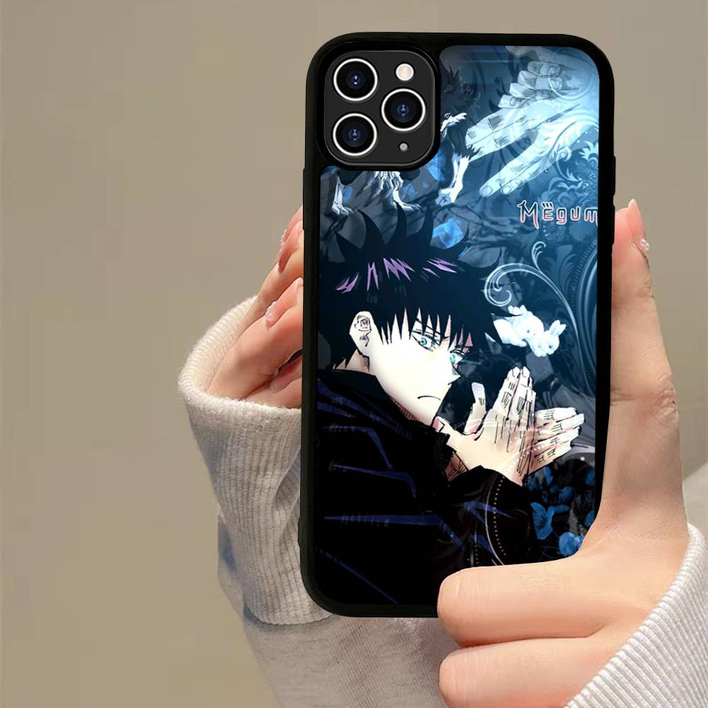

Чехол для телефона с персонажем аниме F-Fushiguro M-Megumi для iPhone 17 16 15 14 13 Plus 12 11 Pro Max, задняя крышка из PC+TPU iPhone 13pro max