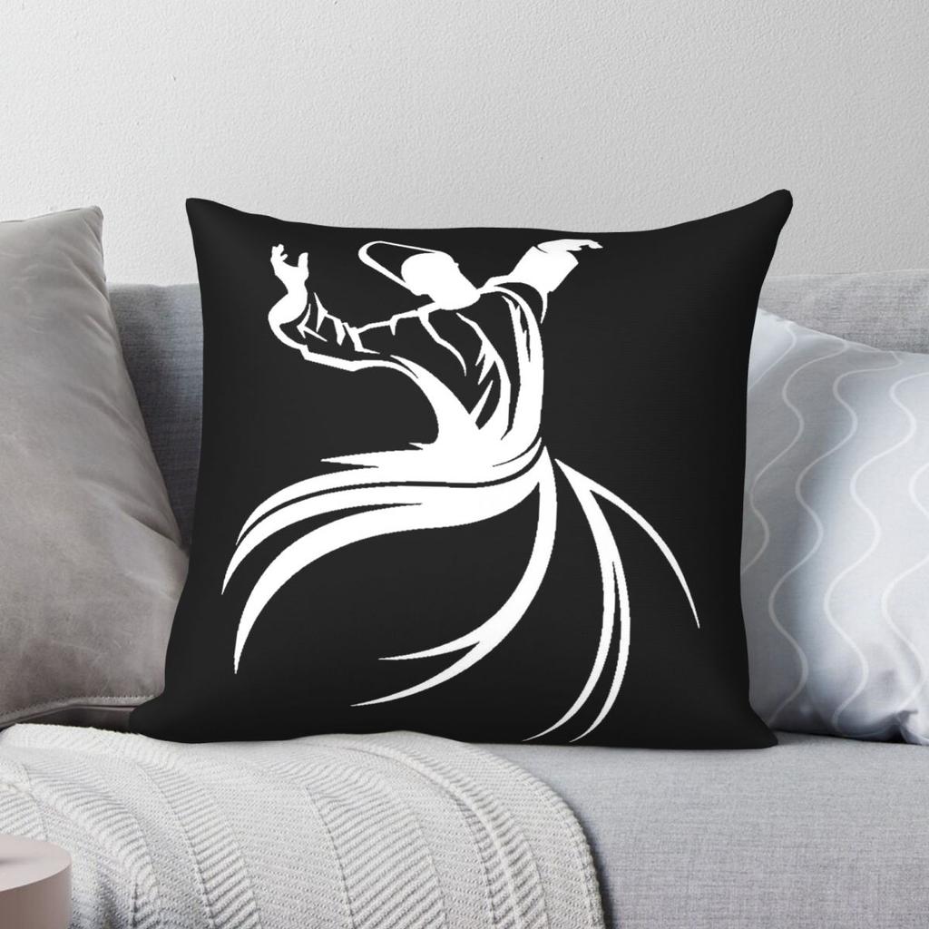 Sufi Whirling Dervish Square Pillowcase Polyester Linen Velvet Pattern Zip Decor Pillow Case Home Cushion Cover