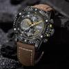 Megir Mens Watches Top Brand Luxury Wrist Watch Man Fashion Waterproof Chronograph Sports Watches Quartz Wristwatch Reloj Hombre