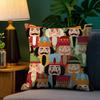 Nutcracker Soldier Christmas Pillow Case Plush Fabric Soft Double Sided Print Home Sofa High Quality Cushion Cover Throw