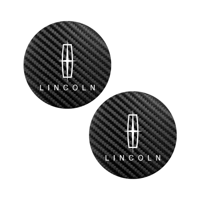 2Pcs Car Cup Mat Auto Cup Slot Non-Slip Coaster For Lincoln Z Navigator Town-car Aviator MKZ Corsair Continental MKX MKS MKC aq1