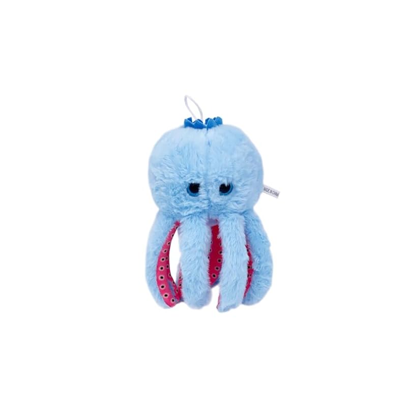 Italian Brain Lot Blueberini Octopussini Plush Toy, 20cm Throw Pillow, Soft, Cute, and Fun, Room Decor, Figurine, Kids' Holiday Gift (Q)
