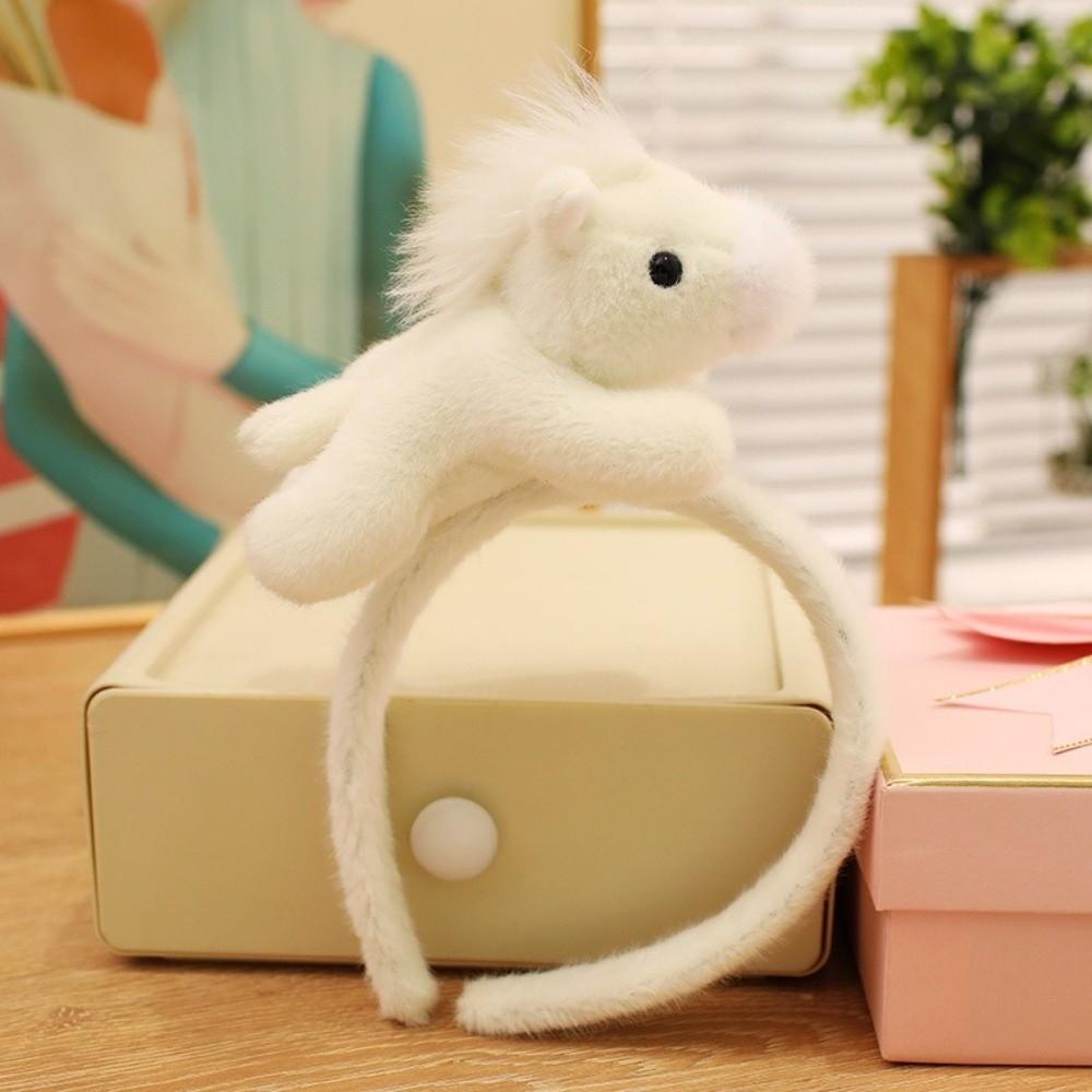 Cartoon Horse Hair Hoop Mascot New Year Headpiece Cute 2026 New Year Headband Women