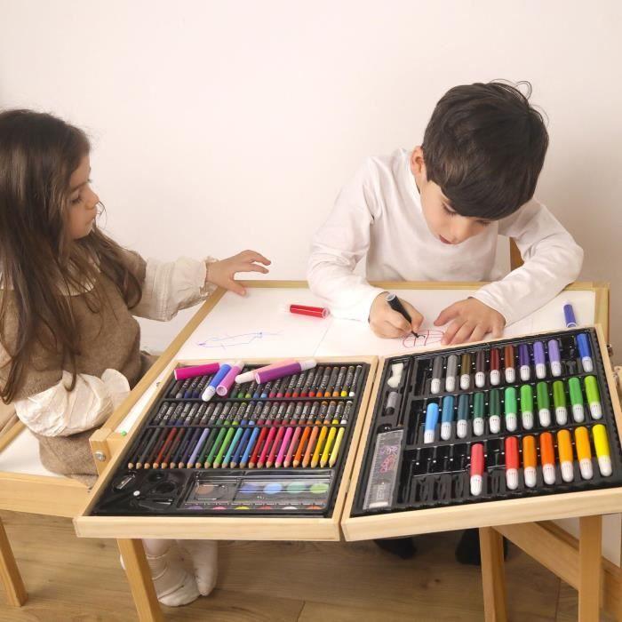 Mallette de dessin - MAIN D'ARTISTE - 150 Pieces - Loisir Créatif - Des 5 ans