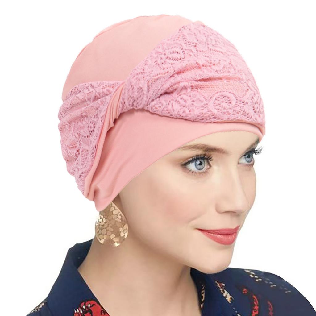 Copricapi in Pizzo per Donna Berretti Annodati con Turbanti Elasticizzati Cappello per Chemioterapia Copricapi Sciarpa Fascia per Capelli