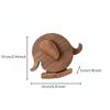 Wooden Walking Animal Cute Design Ramp Ramp-Mover Toy Minimalist Style