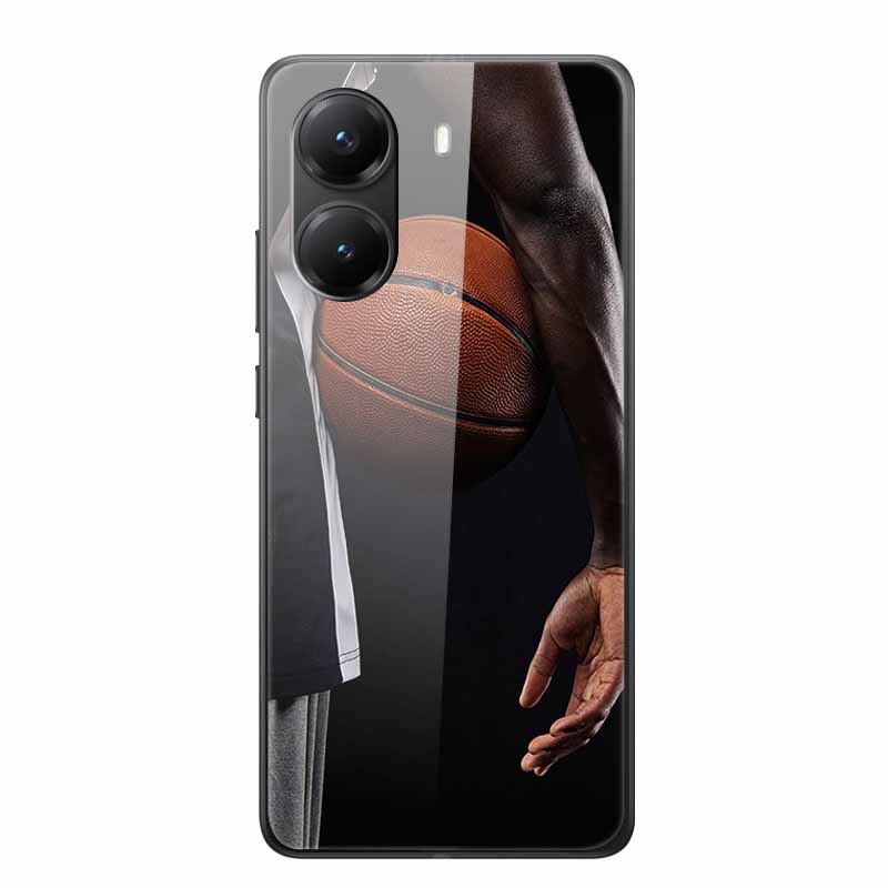Tempered Glass Case For Xiaomi Poco X7 Pro Case Hard Glass Back Cover Soft TPU Bumper For Redmi Turbo 4 Phone Case X7Pro Turbo4