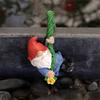 3PCS Flower Pots Ornaments Cartoon Gnome Resin Figurines Decoration Gift Flower Pots Decors for Home School Office