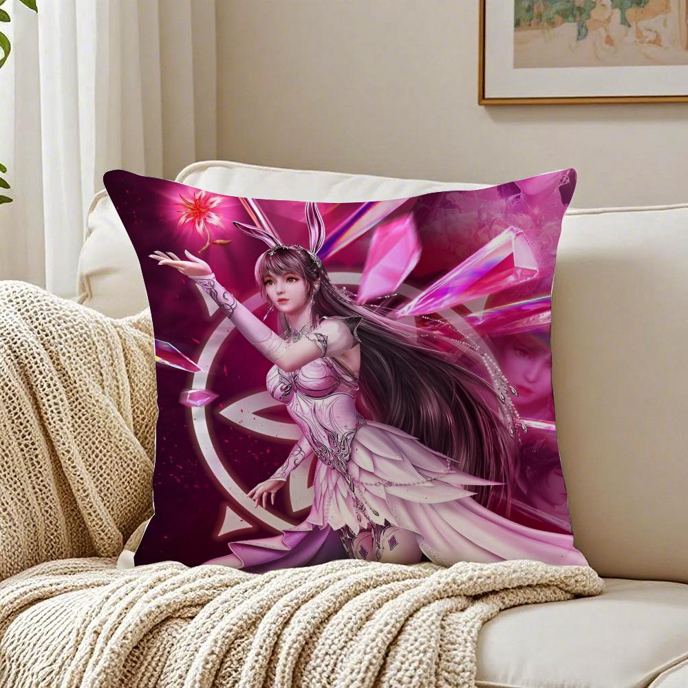 Epische Martialische Chinesische Anime SSoul Land Kissenbezug Kissenhülle Milbenschutz Wohnzimmer Sofa Dekor Kissen Zimmer