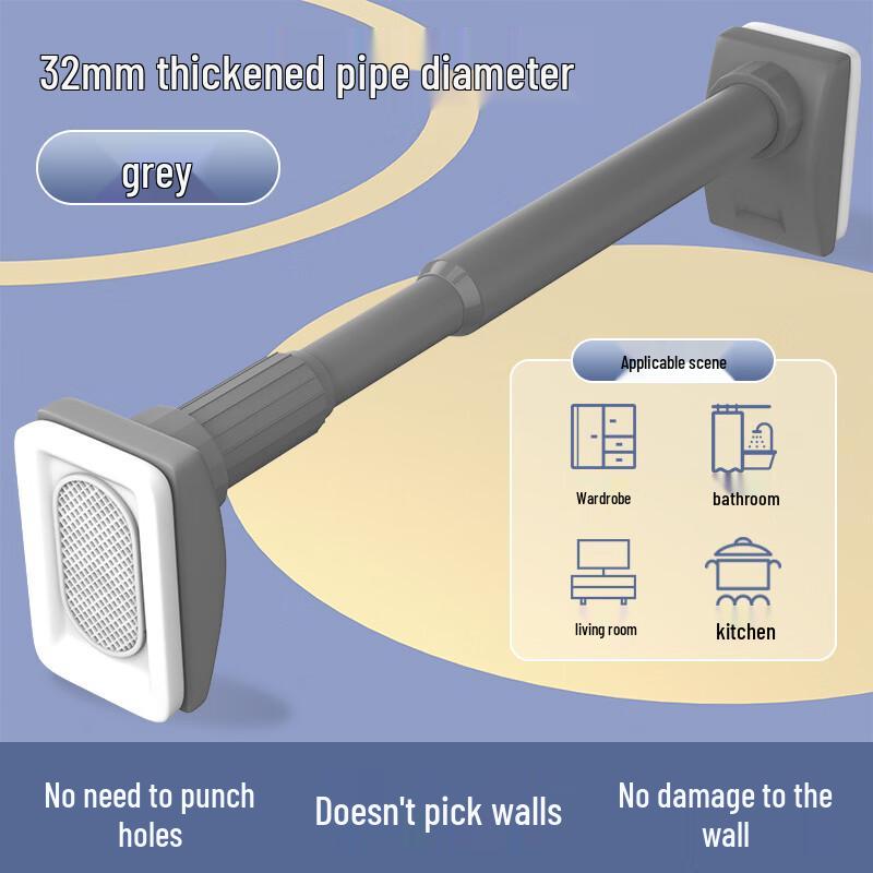 No-Drill Telescopic Tension Rod