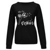 Women Casual Printing Long Sleeve Sweatshirt Pullover Shirts Top Blouse