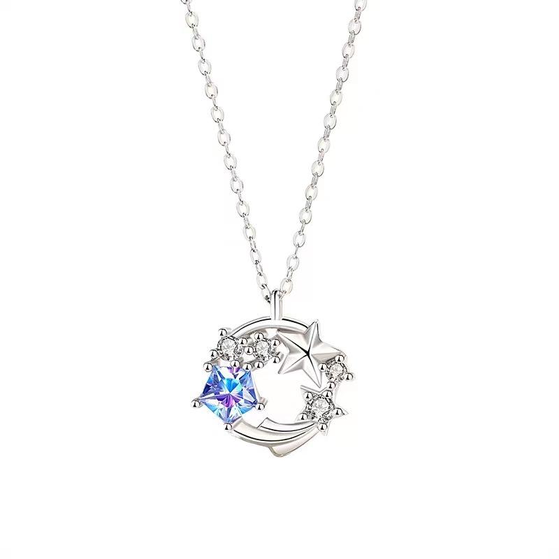 New Spring Light Luxury Iins Niche Original Design S925 Sterling Silver Necklace Dream Meteor Necklace Female