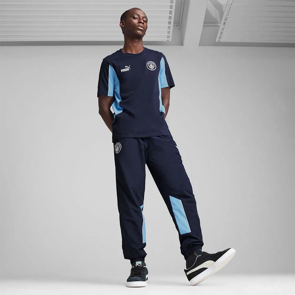 Puma Manchester City Fc Futbol Archive Unisex Sports Pants Blue