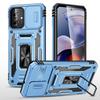 Slid Camera protect case for Moto G55 G84 G54 G24 Power G14 G04 G04S G53 G23 G13 E14 E13 G32 Armor Metal Ring Holder Stand Cover
