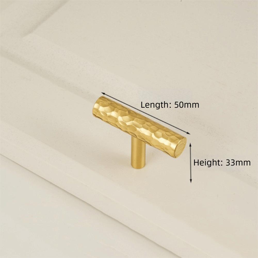 

Solid Brass Material Solid Brass Handles Long Handle Hand-hammered Pattern Cabinet Handles Golden Finish Hammered Pattern
