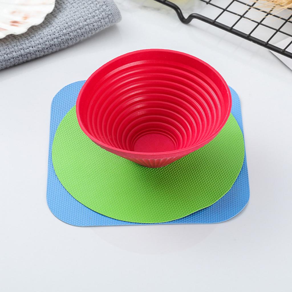 3 Pack Multi-Purpose Rubber Jar Opener Gripper Pad Jar Opener Heat Insulation Pads Kitchen Coaster Can Bottle Opener Pad