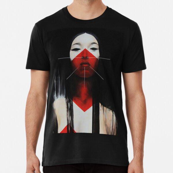 Beautiful Black and Red Fine Art Japanese Il S To 5XL Made In the AU/USA T-Shirt