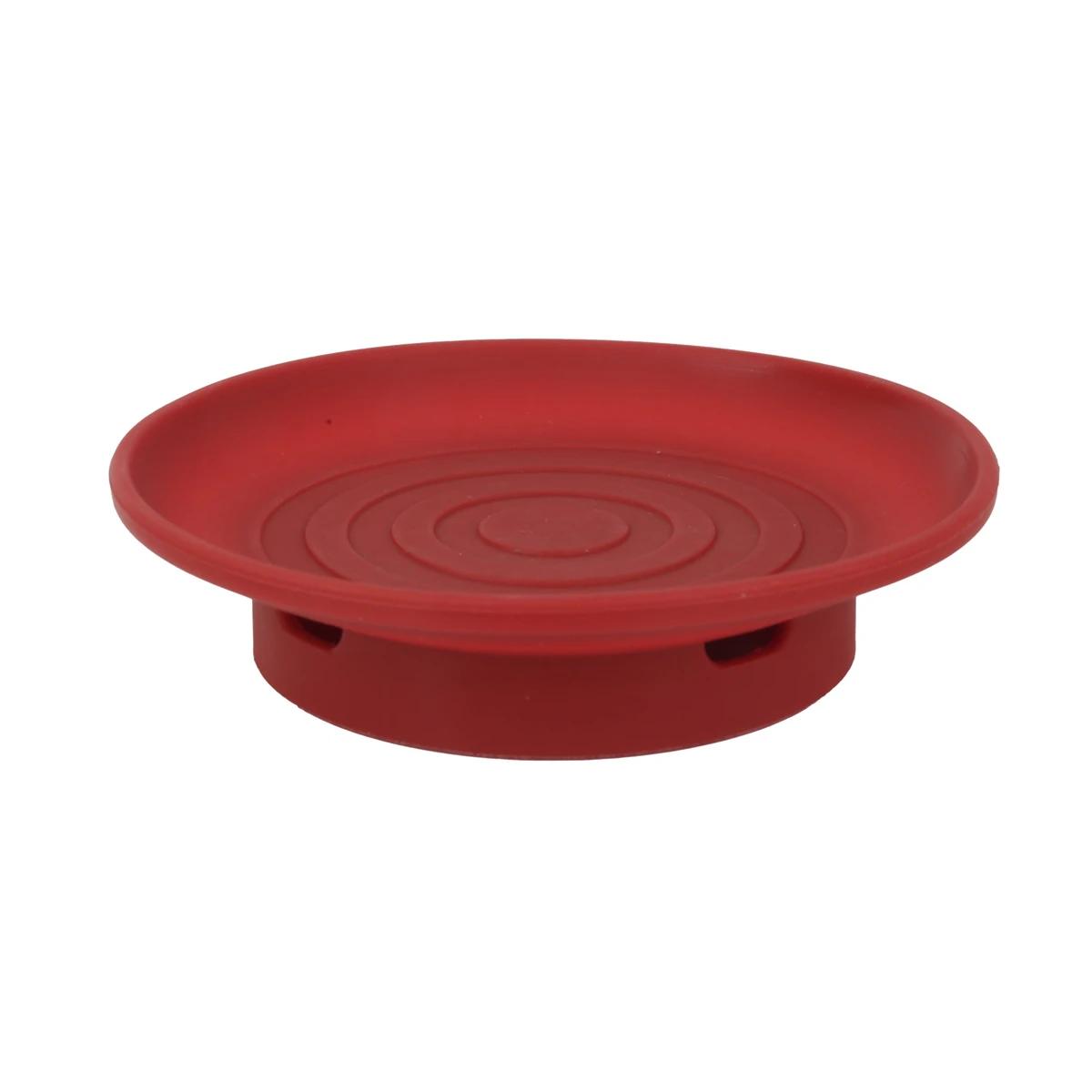 

Snack Tray Appetizer Plates Hosting Events Chic And Practical Easy To Clean Elegant Design High-Quality Silicone красный