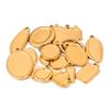 6pcs/lot Stainless Steel Charms Heart Round Irregular Blank Cabochon Pendant Base Diy Resin Cameo Jewelry Making