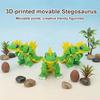 3D Printed Spinosaurus Figurine Movable Joints Dinosaur Stress Relief Dino Fidget Toy Home Office Desktop Decoration Ornament