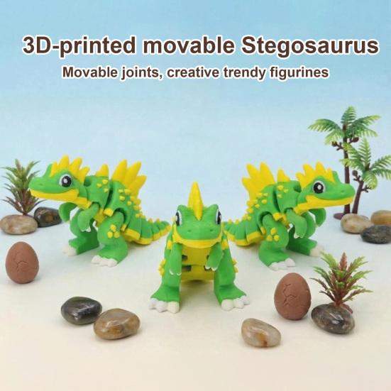 3D Printed Spinosaurus Figurine Movable Joints Dinosaur Stress Relief Dino Fidget Toy Home Office Desktop Decoration Ornament