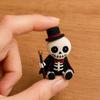 Beaded Skeleton DIY Kit, Tiny 3D Beaded Skeleton Craft Set with Colorful Beads Wire Needle And Instructions, Cute Skeleton Bead Art Kit for Beginners