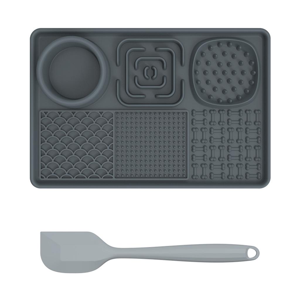 Lick Mat for Dogs, Slow Feeder Licking Mat with Suction Cups for Food and Water, Silicone Feeding Mat Perfect for Anxiety Relief