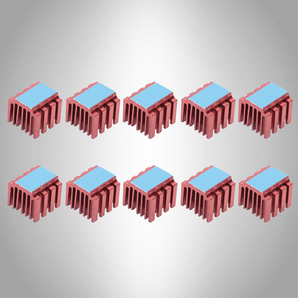 10 Pcs Set Stepper Motor Driver Heat Sink for 3D Printer TMC2100 TMC2208 Stepper Drive