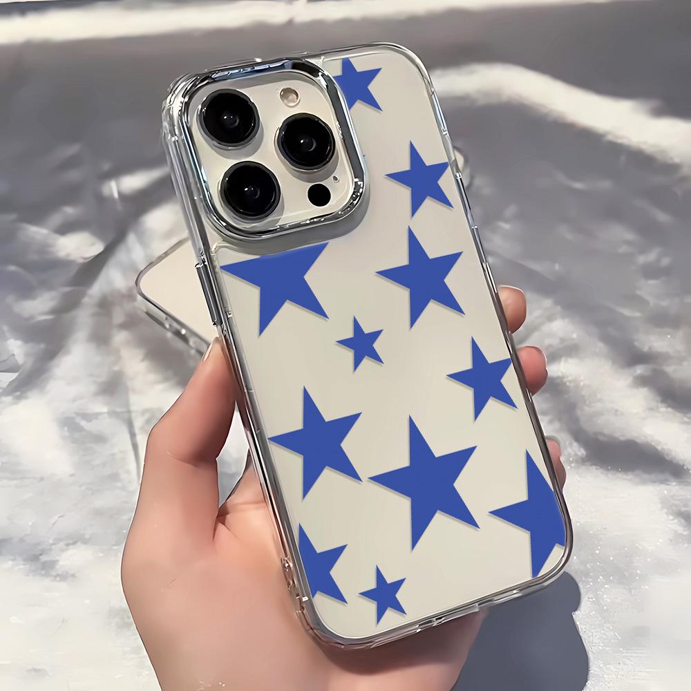 Advanced Blue Star Phone Case For Iphone 17 Air 16 15 14 13 12 11 Pro Max 13 16 15 14 Plus Cover For IPhone XS XR 7 8 Plus Case