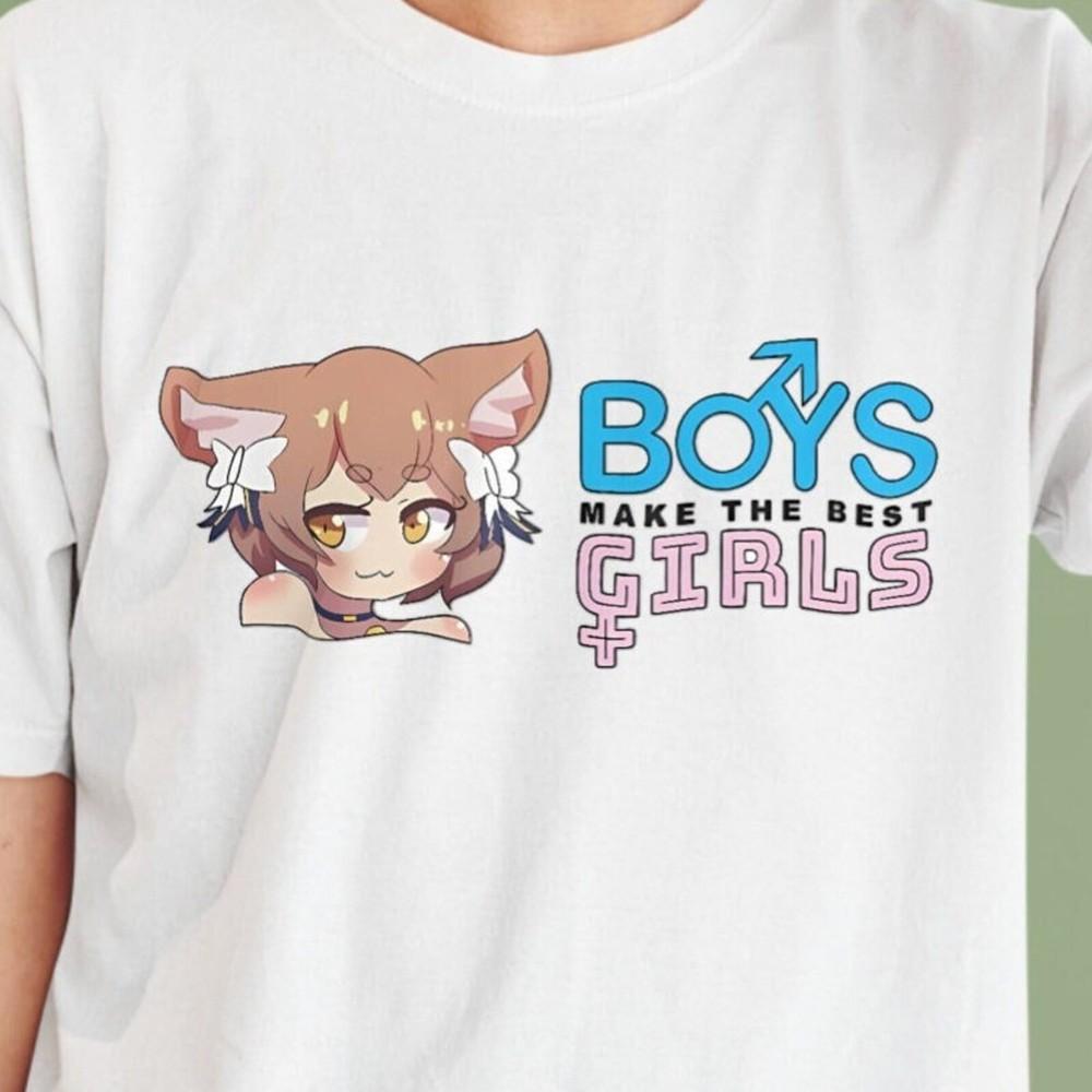

Boys Make The Best Girls Funny Anime Meme Shirt / Femboy Shirt / Bisexual LGBTQ Unisex T-Shirt XXL