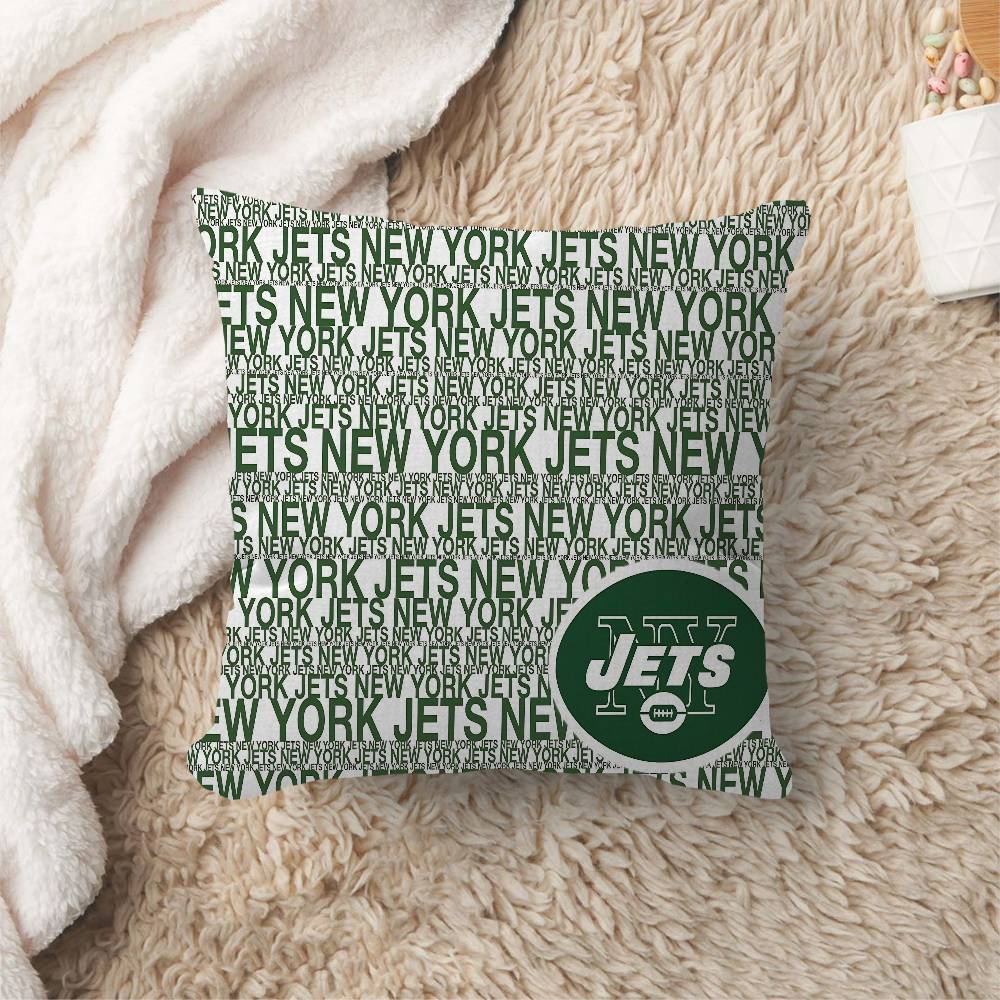 NNew YYork JJetS Maple Design Cushion Cover Happy Autumn Harvest decor Holiday Decorati Pillow Cover