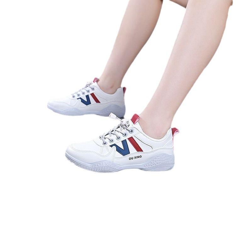 2025 new summer shoes women's sports and leisure shoes children's spring and autumn versatile white shoes niche thick baseplate shoes women