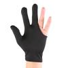 1Pcs Three Fingers Full-Finger Snooker Pool Cue Billiard Glove for Left Hand Lycra Fabrics Embroidery Billiard Accessory New
