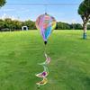 Rainbow Colors Hot Air Balloon Spinner Multistyles Striped Tie Dye Pinwheels Wind Spinner