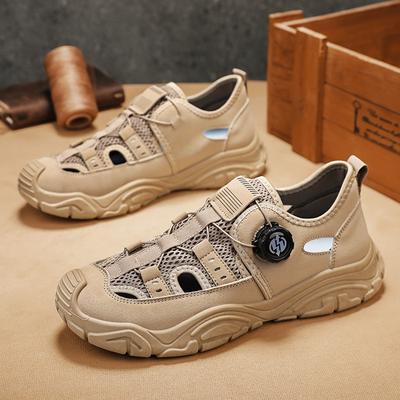 Outdoor Sportsandalen Herren Drehverschluss Wandersandalen Sommer Ausgehöhlt Strandschuhe Atmungsaktive Herrensandalen sandalias hombre