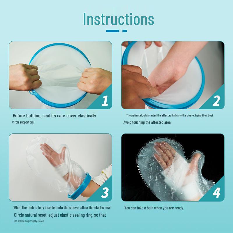 Waterproof Adult Knee & Foot Plaster Cover for Post-Op Bathing Protection