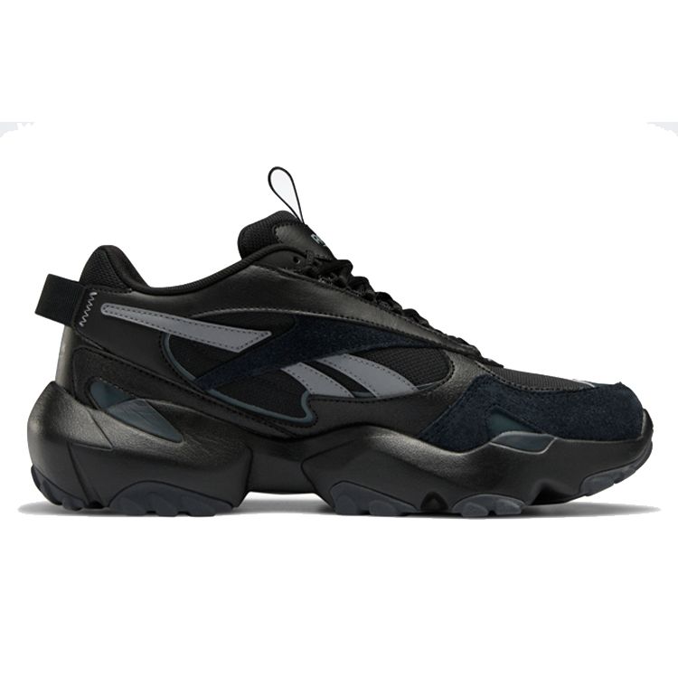 Reebok Fluffipuff Lace-Up Low-Top Dad Sneakers Unisex Sneakers Black HP7489
