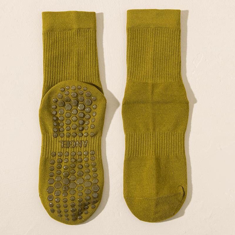 Yoga Socks Women's Professional Anti-slip Sports Mid-calf Socks Spring and Autumn Pilates Fitness Summer Shark Pants Long Socks