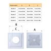 Ceiling Exhaust Fan Cover Square Ventilator Exhaust Hood Bathroom Ventilation Fan Cover for Kitchen and Toilet Use