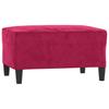 Vidaxl Footstool, Wine Red, 70X55X41 Cm, Velvet