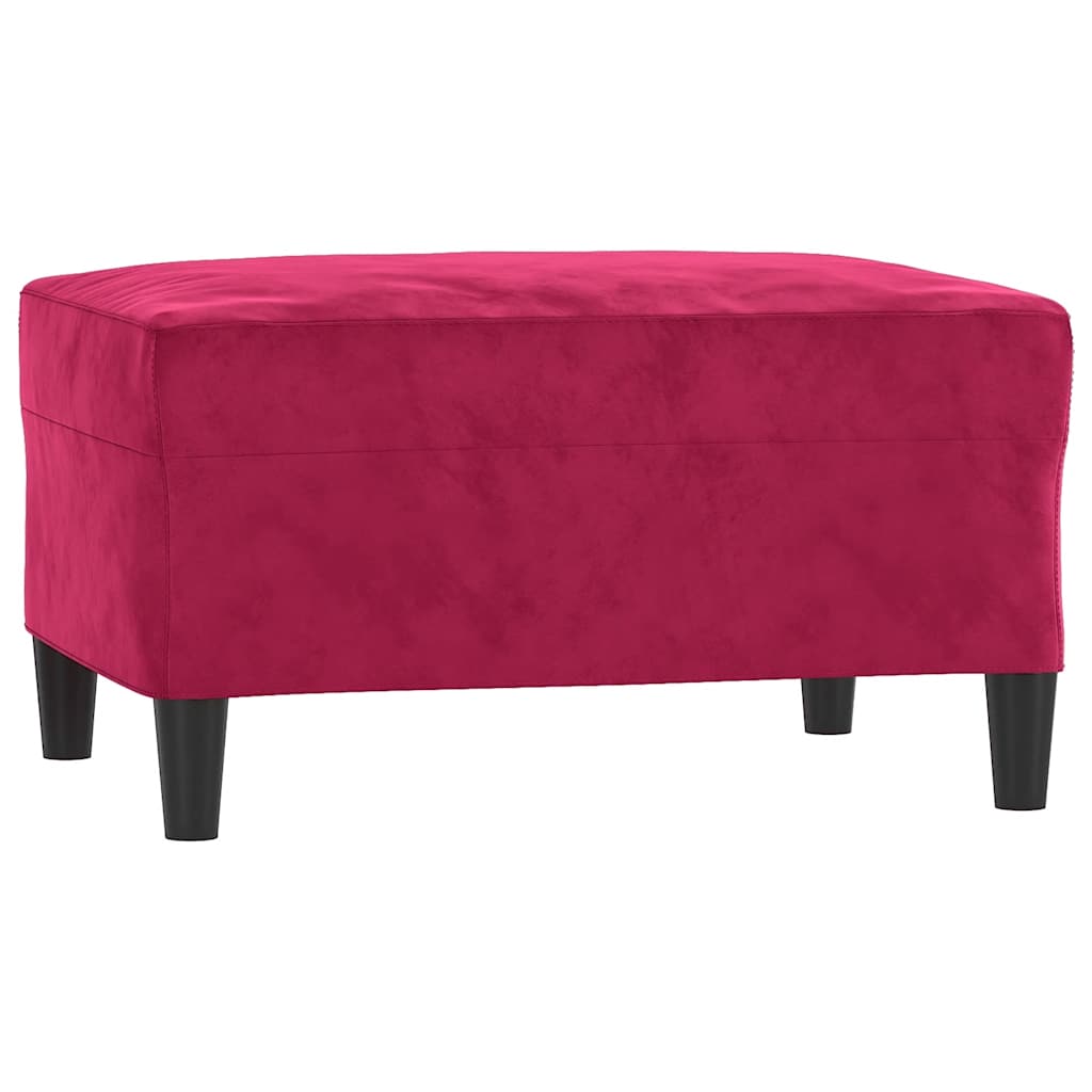 Vidaxl Footstool, Wine Red, 70X55X41 Cm, Velvet
