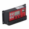 Solar Charge Controller Adjustable Solar Panel Battery Intelligent Regulator with LCD Display 12V