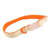 Breathable Dog Collar Durable Polyester Dog Collar Color Matching Dog Collar with Buckle for Outdoor Activities Orange Match Color M Width 2.0cm / 0.8