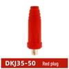 European Style Class A Welding Machine Plug & Socket with Thickened Brass DKJ10-25/35-50 Male-Female Coupler